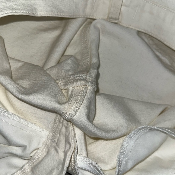 Madewell Flea Market Flare Jeans Size 33 High Rise Wide Leg Cream Festival Boho - Picture 9 of 16